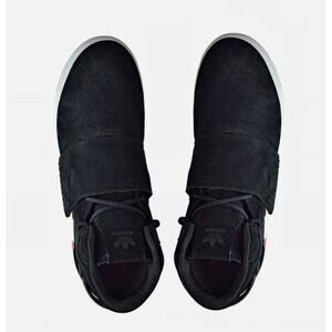 Adidas Tubular Invader Strap Suede Leather Black‎ Women's Size 6 Sneakers B39365
